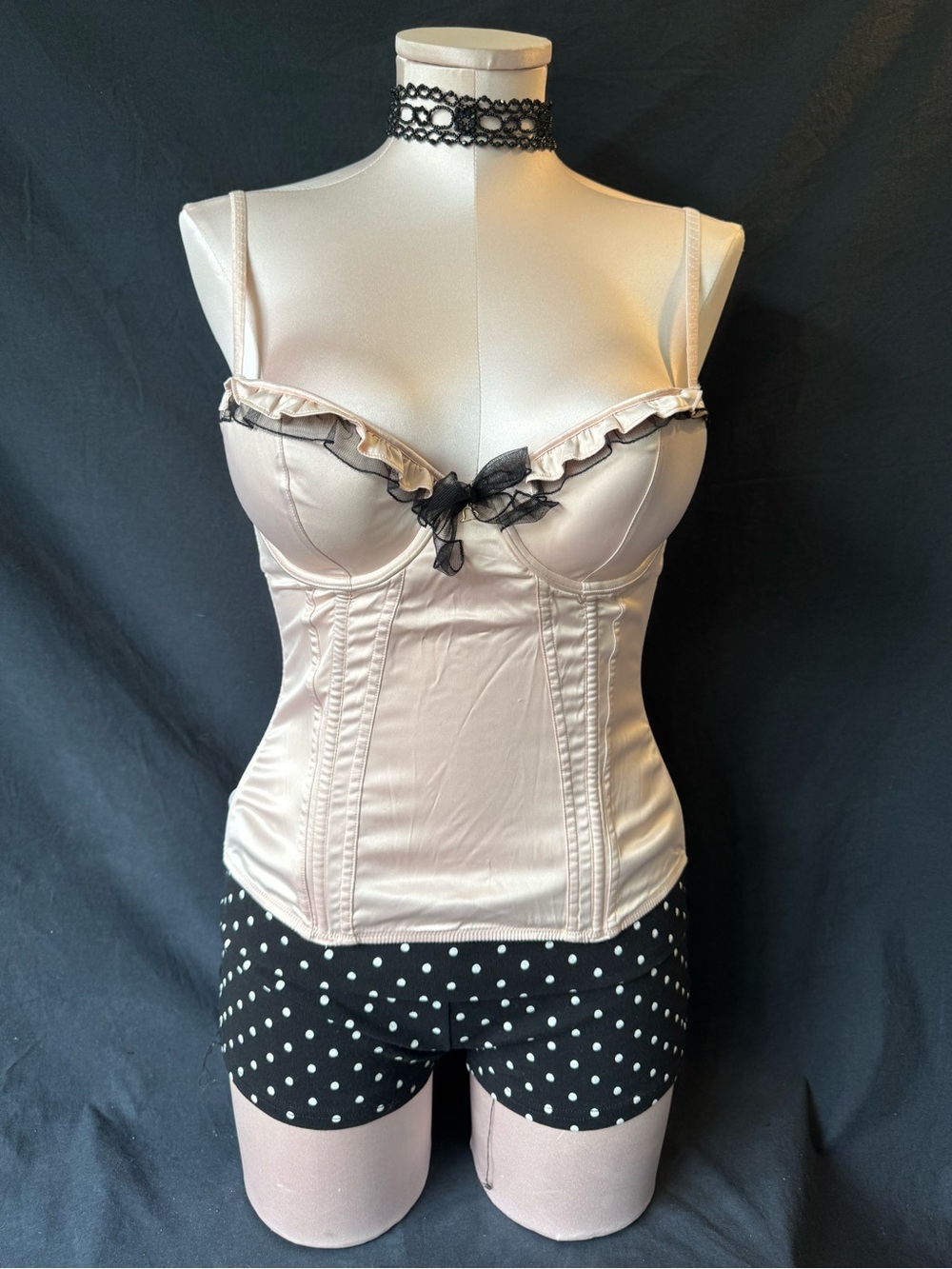 La SENZA Nude Sheer Shaping Corset with Hook Closure